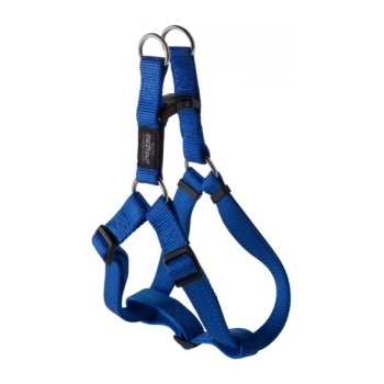 Rogz Utility Medium - Светлоотразителен нагръдник за кучета, гръдна обиколка от 42 до 61 см , вратна 26-40 см. син