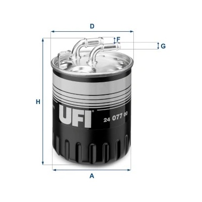UFI Palivový filter 2407700