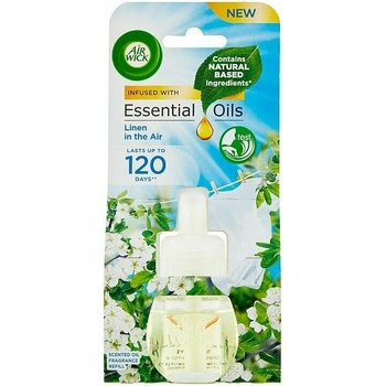 Air Wick Essential Oils Tekutá náplň do elektrického prístroja prádlo vo vánku 19 ml