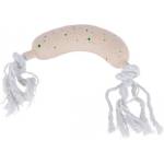 Kerbl Latex White Sausage - латексова играчка за кучета наденичка с въже и пищялка 30 см, Германия - 86279