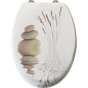 Pepita Седалка за тоалетна Pepita от MDF с бавно затварящ се капак - Stone Баня - white (P-7343)