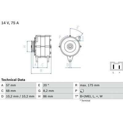generátor BOSCH 0 986 034 861