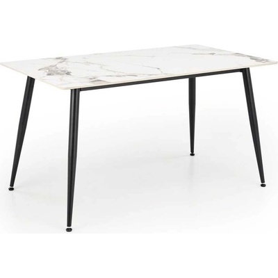 Halmar Jídelní stůl Webster 140 cm mramor / černá