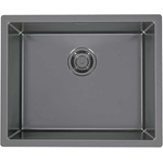 Alveus Quadrix Monarch - Мивка 55x45 см, антрацит 1103383 (1103383) Мивка за вграждане