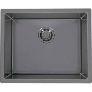 Alveus Quadrix Monarch - Мивка 55x45 см, антрацит 1103383 (1103383) Мивка за вграждане