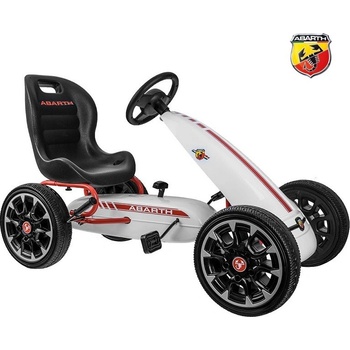 Joko Abarth Gokart s pedálmi EVA kolesá bielá