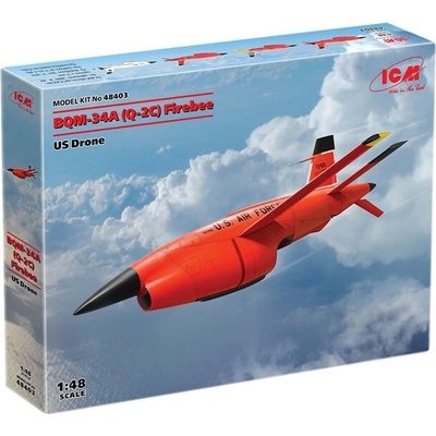 ICM Q-2C BQM-34A Firebee US Drone 2 airplanes + pilons 1:48