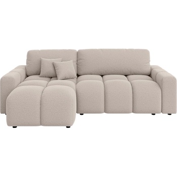 ROPEZ Бежов разтегателен ъглов диван (променлив) Luki - Ropez (Luki Narożnik L z f.spania - Prawa OT Neve 4 ( beżowy ) wszywka andas Standard)