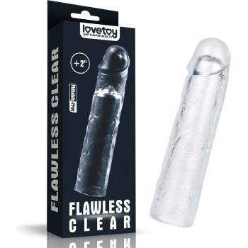 Image 1 of Lovetoy Flawless Clear Penis Sleeve Add 2" Clear