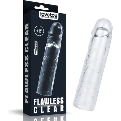 Lovetoy Flawless Clear Penis Sleeve Add 2" Clear