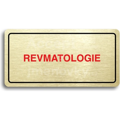 ACCEPT Piktogram REVMATOLOGIE - zlatá tabulka - barevný tisk