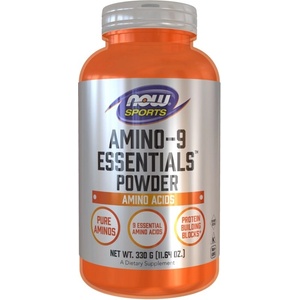 NOW NOW Amino-9 Essentials Powder, 330 Grams - fitnesdobavki - 62,57 лв