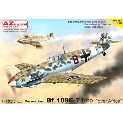 AZ Model Bf 109E-7 Over Africa 1:72