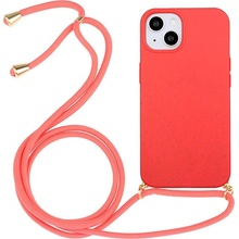 AppleMix Apple iPhone 15 - slamka - so šnúrkou červené