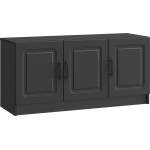 vidaXL ТВ шкаф Черно 99 x 34, 5 x 47 см Инженерна дървесина (895866)