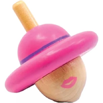 Svoora Детска играчка Svoora - Дамата, дървен пумпал Spinning Hats (13013)