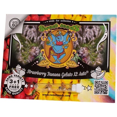 Sweet Seeds Strawberry Banana Gelato XL AUTO semienka neobsahujú THC 3 ks
