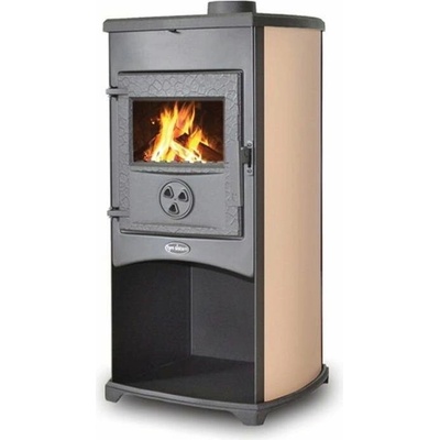 Tim Sistem NORA ECO 8,56 kW vývod horní 120 mm na tuhé palivo bez výměníku béžové
