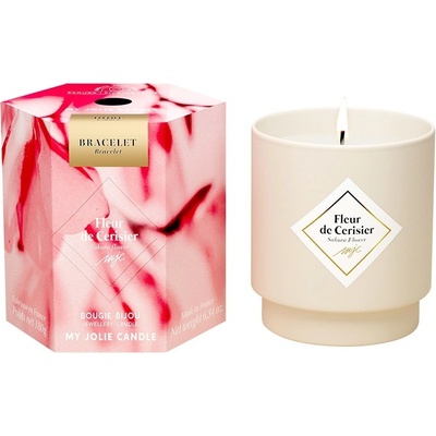My Jolie Candle Vonná svíčka 36h s náramkem Gold Les Surprenantes Třešňový květ 320278