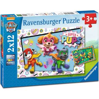 Image 1 of Ravensburger - Puzzle 2x12 Paw Patrol - 40 - 99 piese