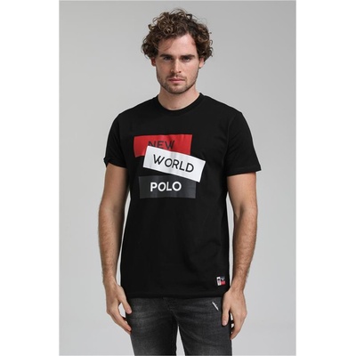 New World Polo Мъжка Regular Fit тениска 23SSM20314 - Черна #371420 (371420_Черно)
