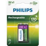 Philips 9VB1A17/10 - акумулаторна батерия MULTILIFE NiMH 9V 170 mAh (P2242)
