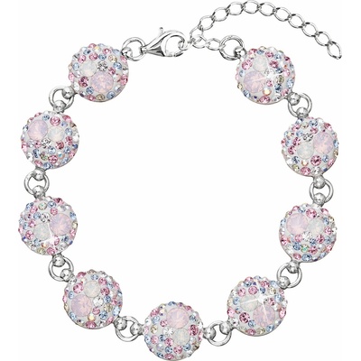 PAVONA Strieborný náramok so Swarovski krištáľmi ružový 33048.3 magic rose