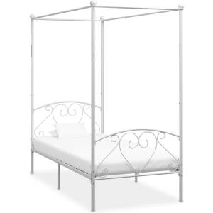  Рамка за легло с балдахин, бяла, метал, 90x200 cм - elemento - 300,00 лв
