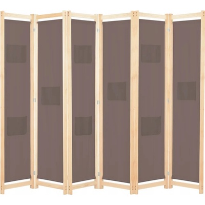 vidaXL Paraván hnedý 240 x 170 cm