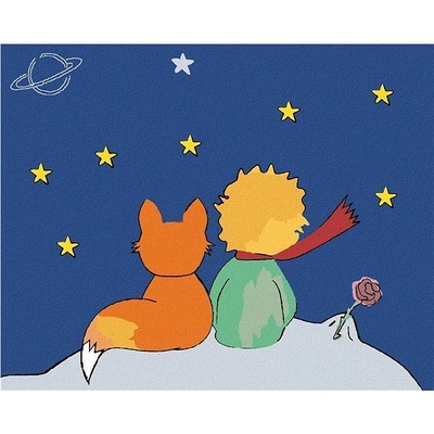 zuty Malování Podle Čísel Malý Princ A Hvězdy 80 x 100 Cm Plátno Rám