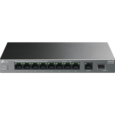 Суич TP-Link - LS1210GP, 10-портов, черен (LS1210GP)