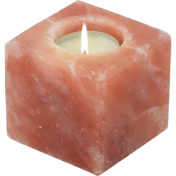 Himalaya Salt Dreams Свещник от хималайска сол Himalaya Salt Dreams - Куб (243757)