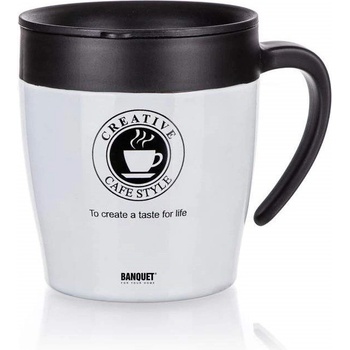 Banquet Termohrnek cestovní TAZZA 330 ml bílá