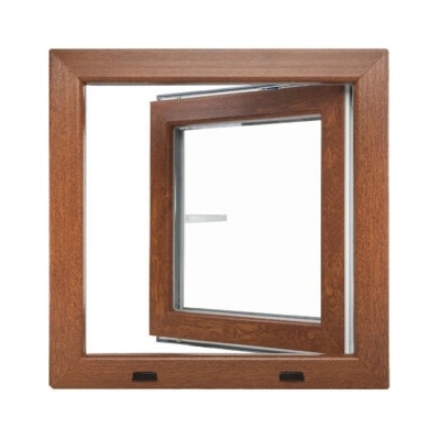 Bravo Plastové okno OS1 Color levé 90 x 90 cm zlatý dub/bílá