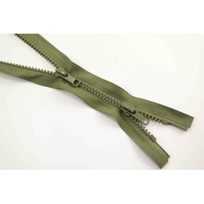 Protipohyb kostený zips - dĺžka (65 - 150 cm) - rôzne farby 65 cm Tmavo zelená