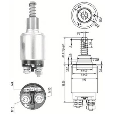 Elektromagnetický spínač pre żtartér MAGNETI MARELLI 940113050255