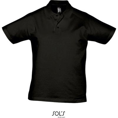 Sol's Prescott Men pánske polo tričko čierne