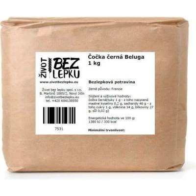 Život bez lepku Čočka černá Beluga 1 kg