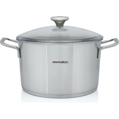 Metalac Santino Nerezový hrnec se skl. poklicí 24 cm 6 l