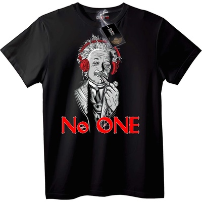 NOONEBRAND Тениска Айнщайн Никой - 2XL, Black