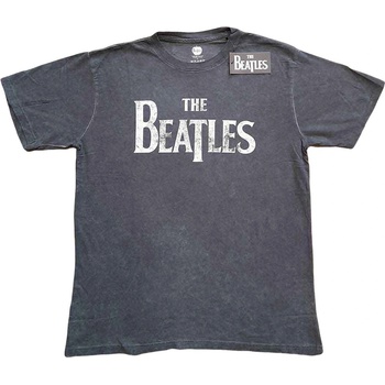 The Beatles Риза Drop T Logo Snow Wash Unisex Charcoal Grey S (BEATSWASH04MC01)