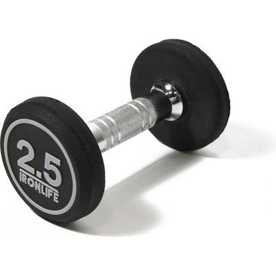 IRONLIFE Jednoruční činka pogumovaná 2,5 kg