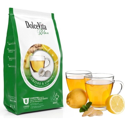 Билков чай Dolce Vita с джинджифил и лимон за Dolce Gusto 12 капсули