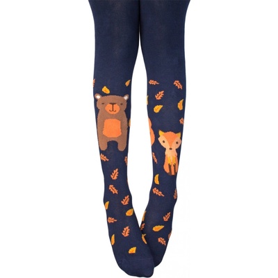 Wola Dětské vzorované punčocháče Zvířatka modré – Zboží Mobilmania