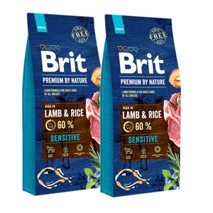 Brit Premium By Nature Sensitive Агнешко 2x15кг
