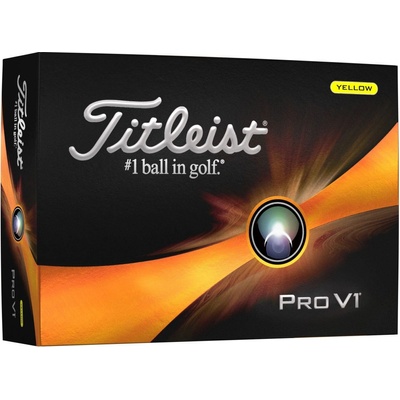 Titleist Pro V1 žlté 12 ks