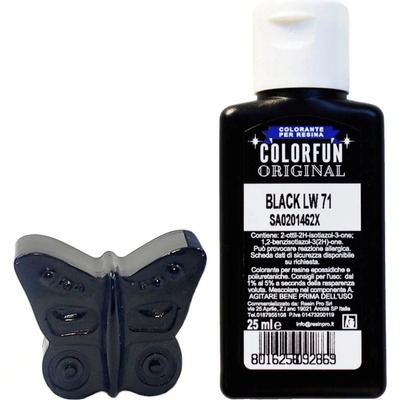 Colorfun barva do pryskyřice černá 25 ml – Hledejceny.cz