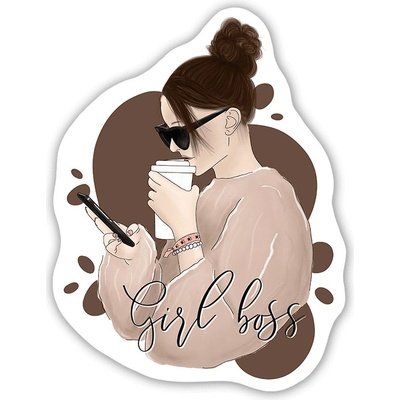 Samolepky Canli Girl Boss
