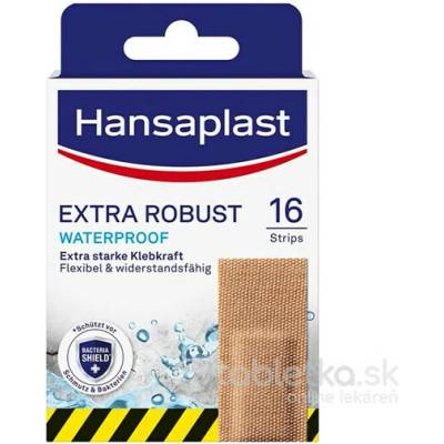 Hansaplast EXTRA ROBUST Waterproof odolná náplasť 16 ks