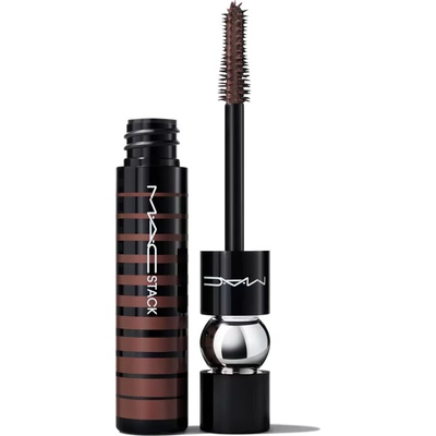 MAC Cosmetics Objemová a predlžujúca riasenka pre dlhé riasy Mega Macstack Mascara Brown 12 ml
